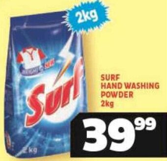 Usave Surf Hand Washing Powder 2kg offer