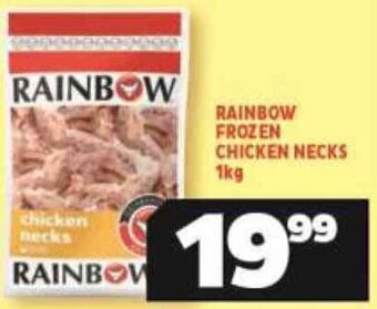 Usave Rainbow Frozen Chicken Necks 1kg offer