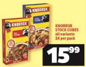 Usave Knorrox Stock Cubes 24 per Pack offer