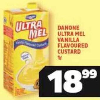 Usave Danone Ultra Mel Vanilla Flavoured Custard 1L offer