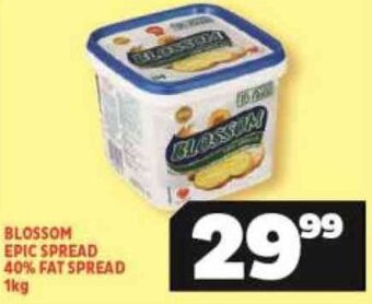 Usave Blossom Epic Spread 40% Fat Spread 1kg offer