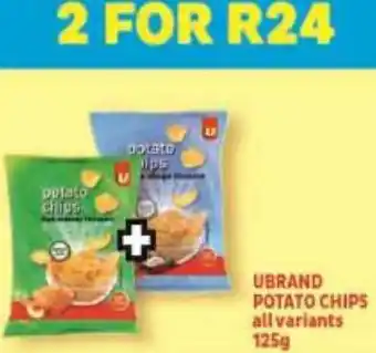 Usave Ubrand Potato Chips 125g offer