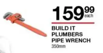Build It Plumbers Pipe Wrench 350mm