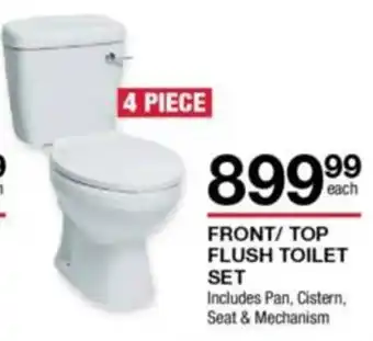 Build It Front/ Top Flush Toilet Set Includes Pan, Cistern, Seat & Mechanism offer