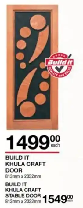 Build It Khula Craft Door 813mm x 2032mm