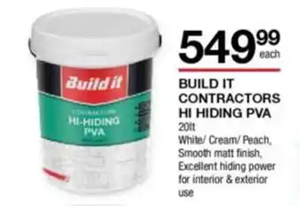 Build It Build It Contractors Hi Hiding PVA 20lt offer