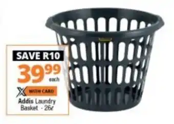 Checkers Addis Laundry Basket 26L offer