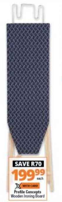 Checkers Profile Concepts Wooden Ironing Board offer