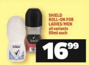 Usave Shield Roll On for Ladies/Men All Variants 50ml offer