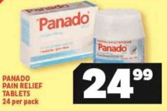 Usave Panado Pain Relief Tablets 24 per pack offer