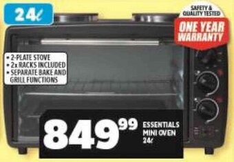 Usave Essentials Mini Oven 24L offer