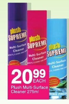 Save Plush Multi-Surface Cleaner 275ml offer