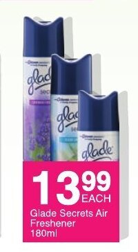 Glade Secrets Air Freshener 180ml