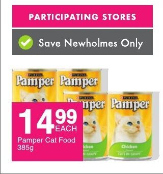 Save Pamper Cat Food 385g offer