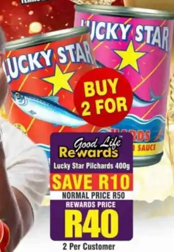 Big Save Lucky Star Pilchards 400g offer