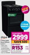 Game Univa 4 Plate Cable Stove 500mm U405-1 offer