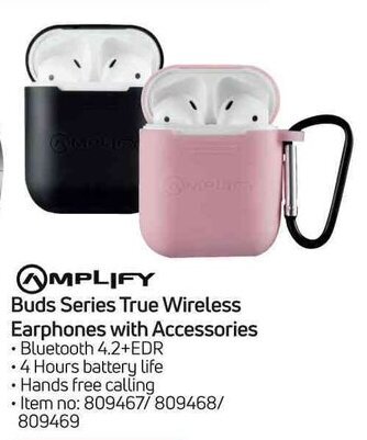 Game Amplify Buds Series True Wireless Earphones With Accessories-Each offer