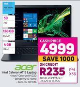 Game Acer Intel Celeron A115 Laptop offer