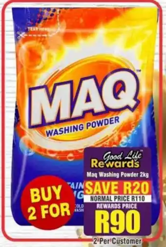 Big Save Maq Washing Powder 2kg offer