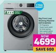 Game Hisense 6kg Front Load Washing Machine WFVC6010S offer