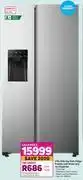 Game Hisense 474L Side By Side Fridge Freezer With Water & Ice Dispenser offer