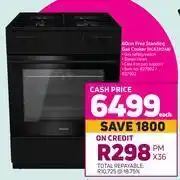 Game Hisense 60cm Free Standing Gas Cooker HC63112AB offer