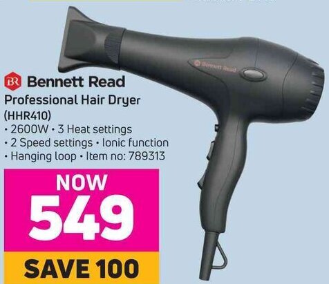 Bennett Read Professional Hair Dryer HHR410 offer at Game Bennett Read Professional Hair Dryer HHR410 offer at Game