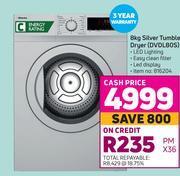 Game Hisense 8kg Silver Tumble Dryer DVDL80S offer