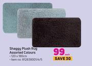 Game Shaggy Plush Rug Assorted Colours-120 x 180cm offer