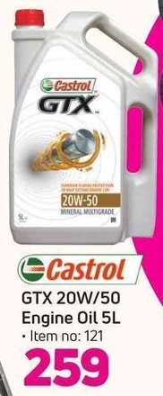Castrol GTX 20W/50 Engine Oil 5L