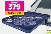 Game Campmaster Flocked Double Airbed & Pump offer