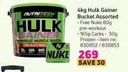 Game Nutritech Hulk Gainer Bucket Assorted-4Kg offer