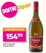 Game KWV 3 Year Old Brandy 750ml offer