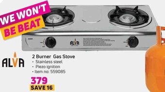 Game Alva 2 Burner Gas Stove offer