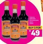 Game Colmans Holbrooks Worcestershire Sauce 3 x 250ml offer