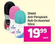 Game Shield Anti Perspirant Roll On Assorted 50ml offer
