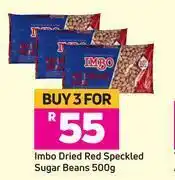 Game Imbo Dried Red Speckled Sugar Beans 3 x 500g offer