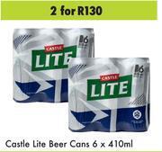 Game Castle Lite Beer Cans 2 x 6 x 410ml offer