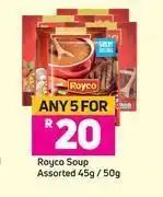 Game Royco Soup Assorted 5 x 45g/50g offer