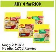 Game Maggi 2 Minute Noodles Assorted 4 x 5 x 73g offer