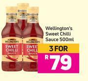 Game Wellington's Sweet Chilli Sauce 3 x 500ml offer