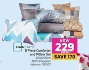 Game Mainstays 5 Piece Comforter & Pillow Set offer