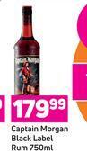 Game Captain Morgan Black Label Rum 750ml offer