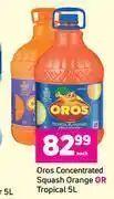 Game Oros Concentrated Squash Orange Or Tropical 5L offer