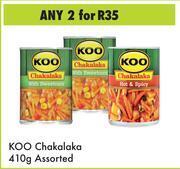 Game Koo Chakalaka Assorted 2 x 410g offer
