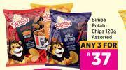 Game Simba Potato Chips Assorted-For Any 3 x 120g offer