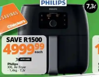 Checkers Philips XXL Air Fryer 1,4kg-7,3L offer