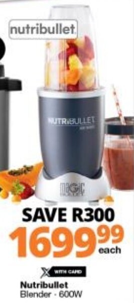 Checkers NutriBullet Blender 600W offer
