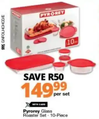 Pyrorey Glass Roaster Set 10-piece