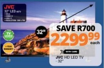 Checkers JVC HD LED TV 32" offer